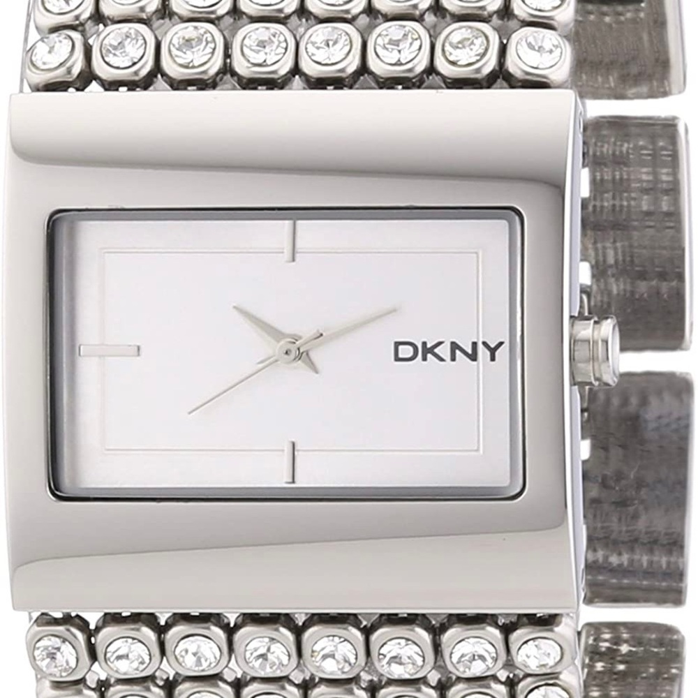 DKNY Silver Dial Crystal Bracelet Watch